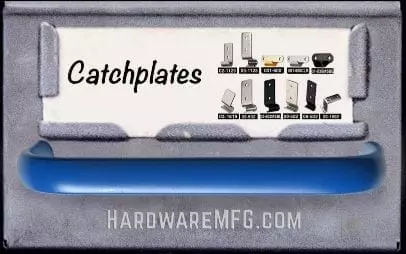 Image of a hardware parts drawer titled: Catchplates